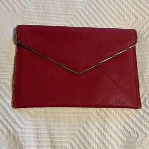 Rebecca Minkoff Leo Clutch in Red